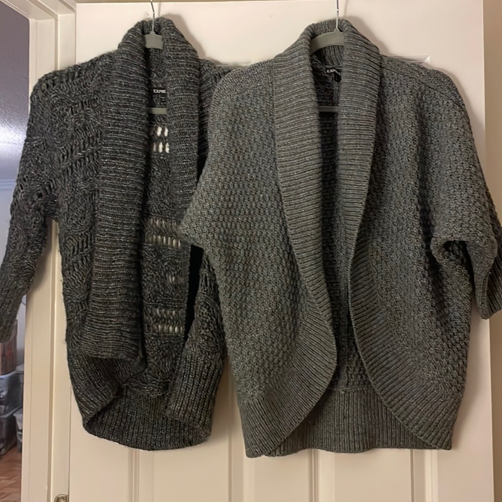 Moving Sale! Two Express Grey Sweaters. Lighter Grey is NWOT